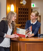 Check-in/check-out kiosk