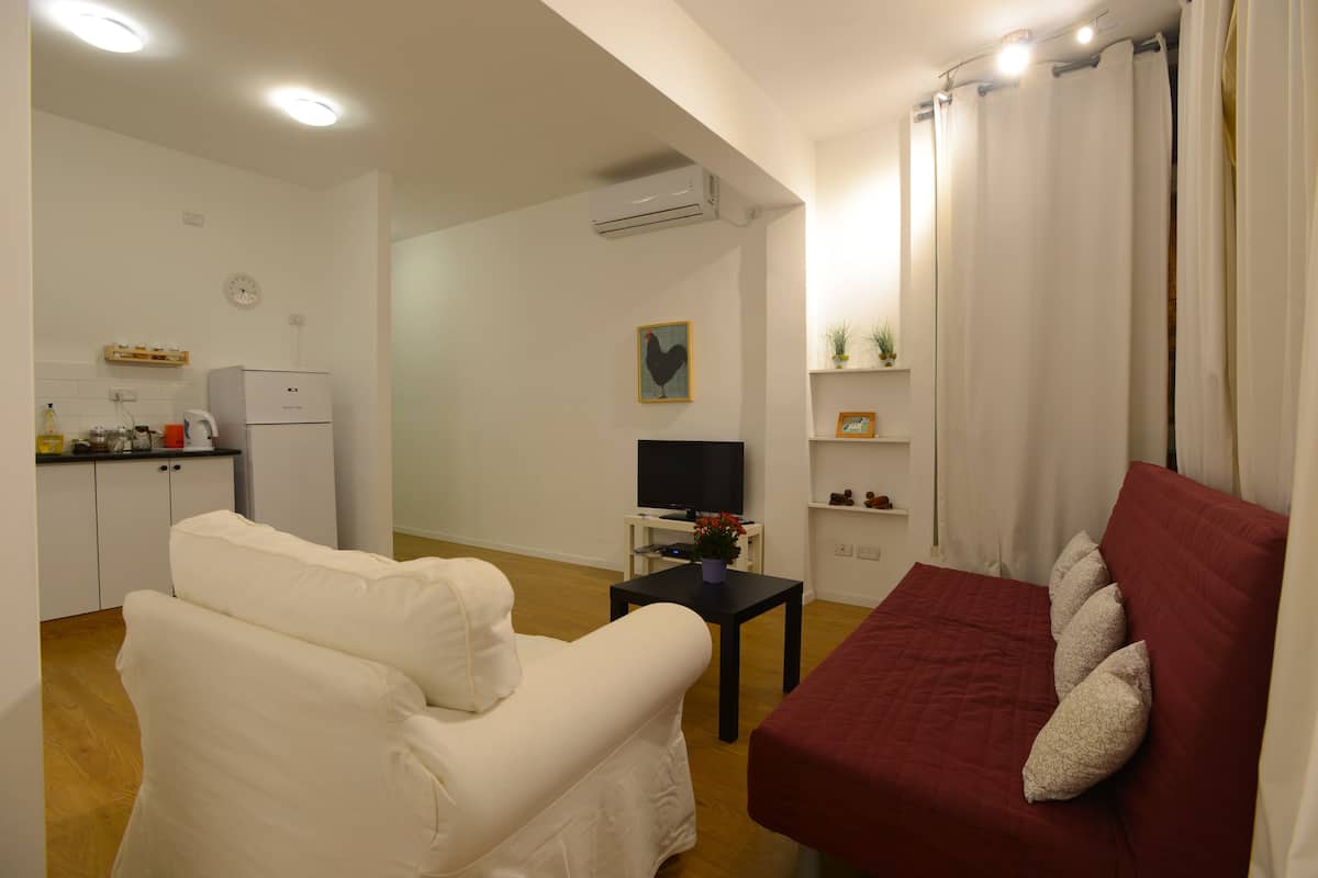 Apartment, 1 Bedroom (Hatzmaot near the beach) | 1 bedroom, in-room safe, blackout drapes, iron/ironing board