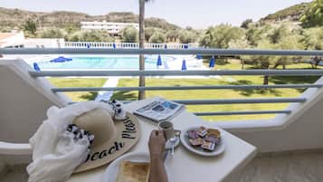 Deluxe Triple Room, Pool View | View from room