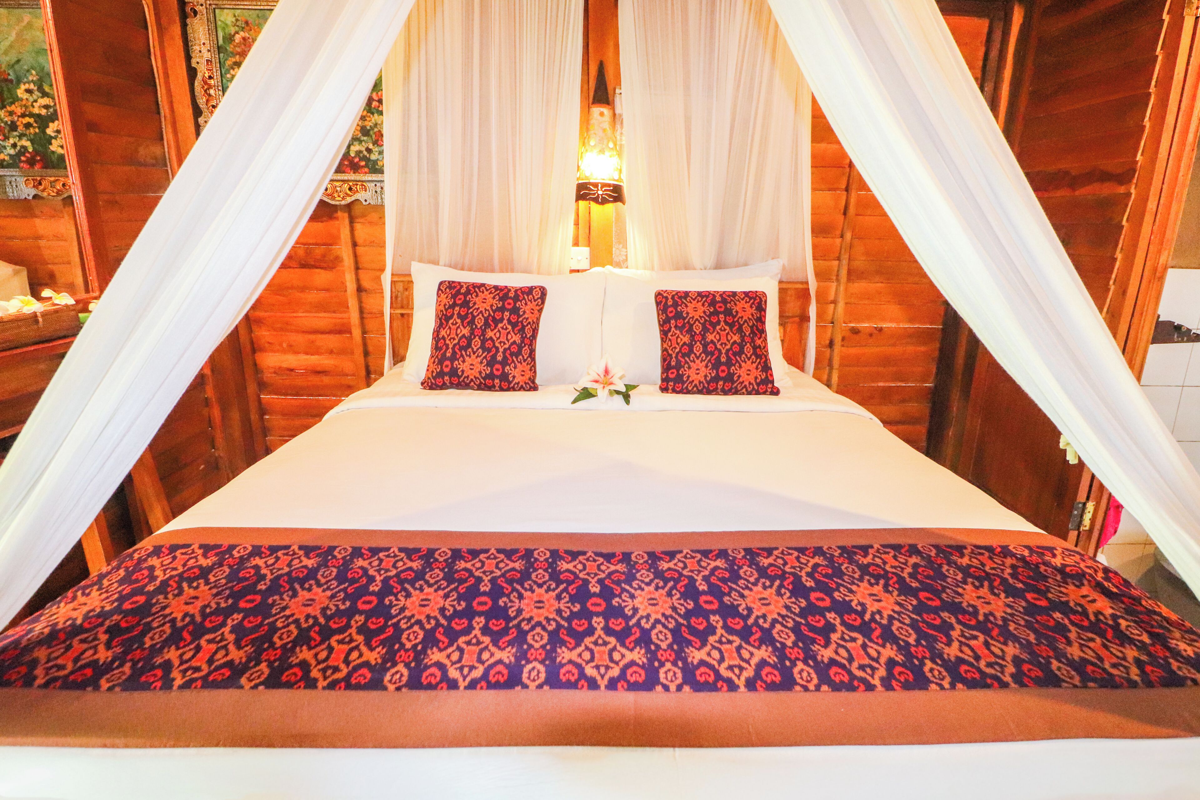 Bungalow truyền thống (Rice field view) | Bộ đồ giường cao cấp, minibar với thức ăn, đồ uống miễn phí 