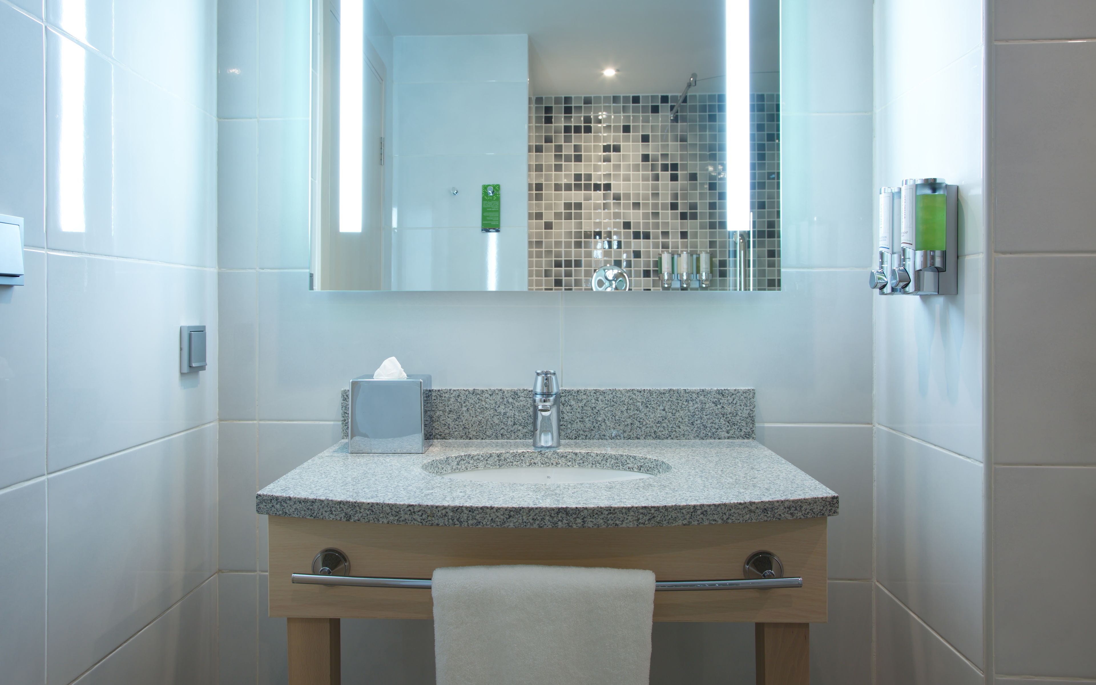 shower, free toiletries, hair dryer, slippers