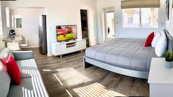 Exclusive-Studiosuite, 1 King-Bett, Kochnische, Strandblick