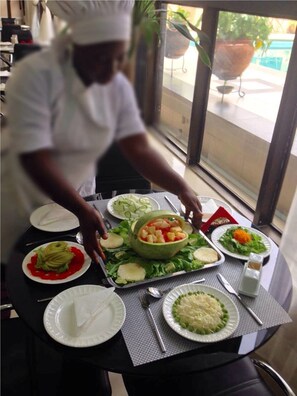 Lunch and dinner served, local cuisine - Primal Hotel (Lagos)