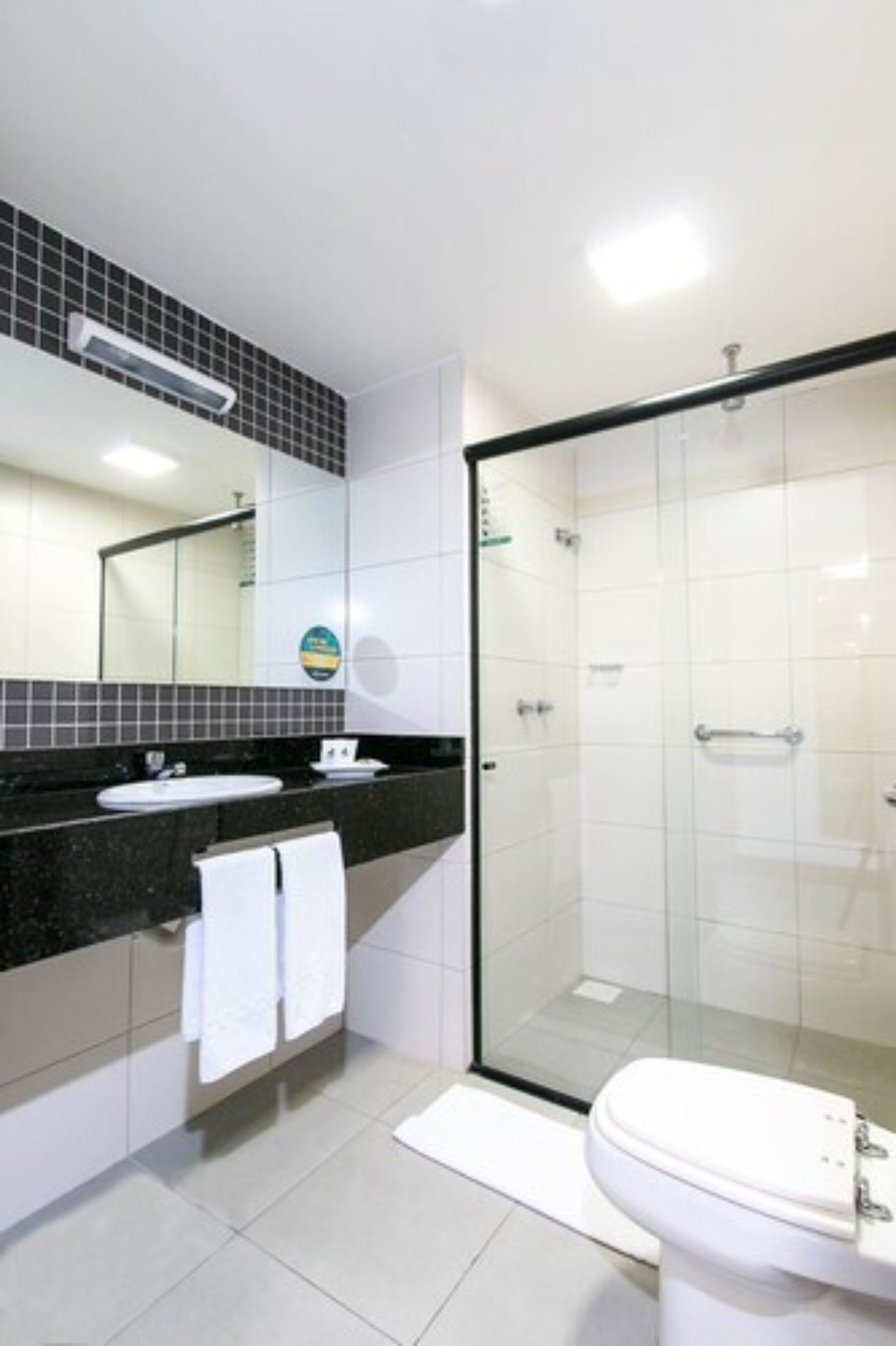 shower, free toiletries, towels