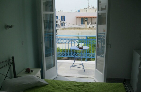 Classic Quadruple Room | View from room - Very-Kokkos Pension 2 (Naxos)