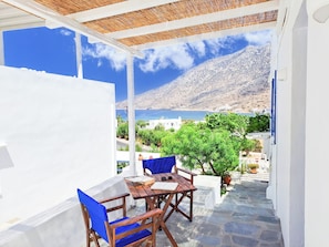 Superior Studio, Partial Sea View | Terrace/patio