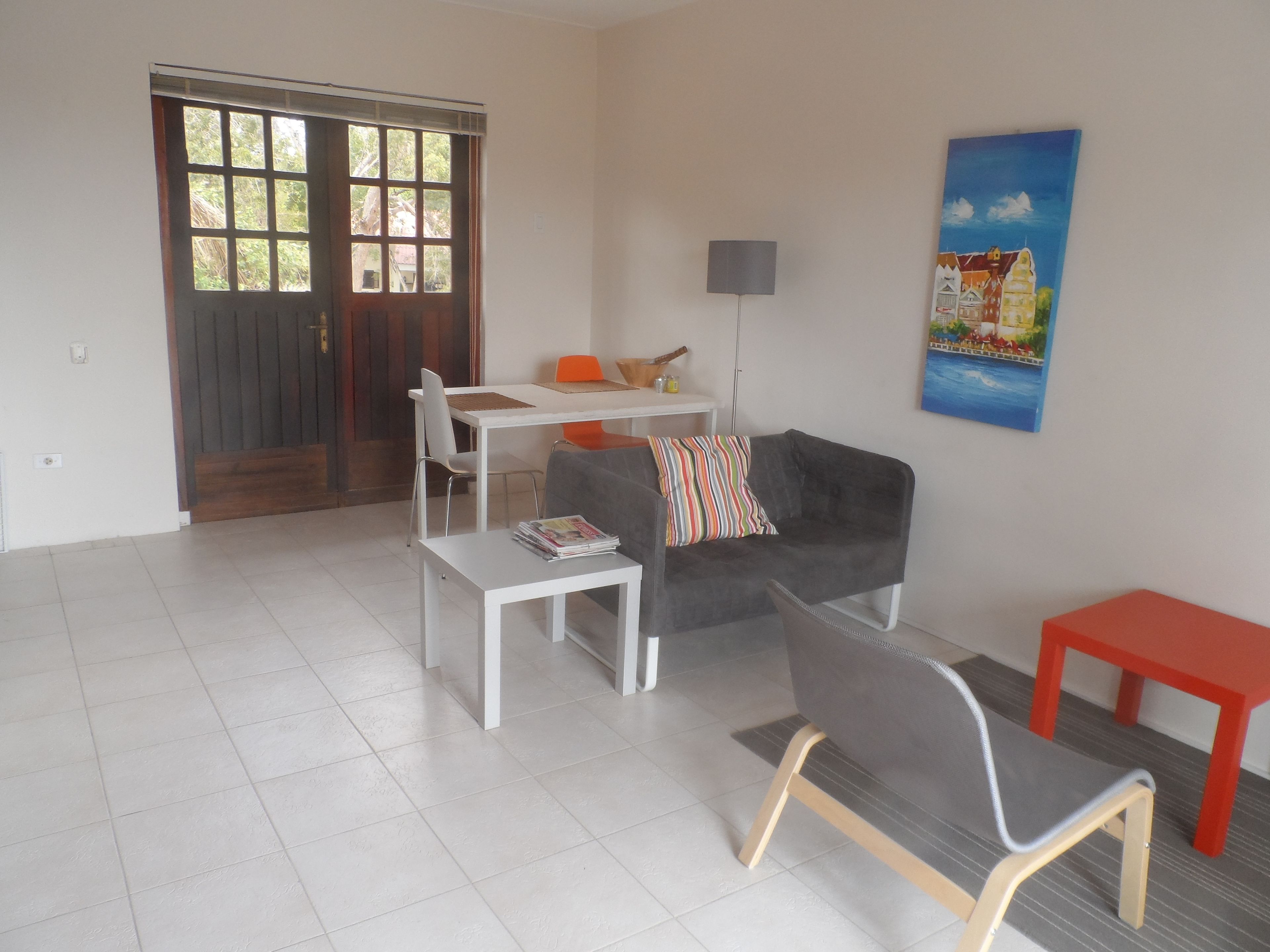 comfort apartment, 1 bedroom, balcony, sea facing | living area | lcd tv