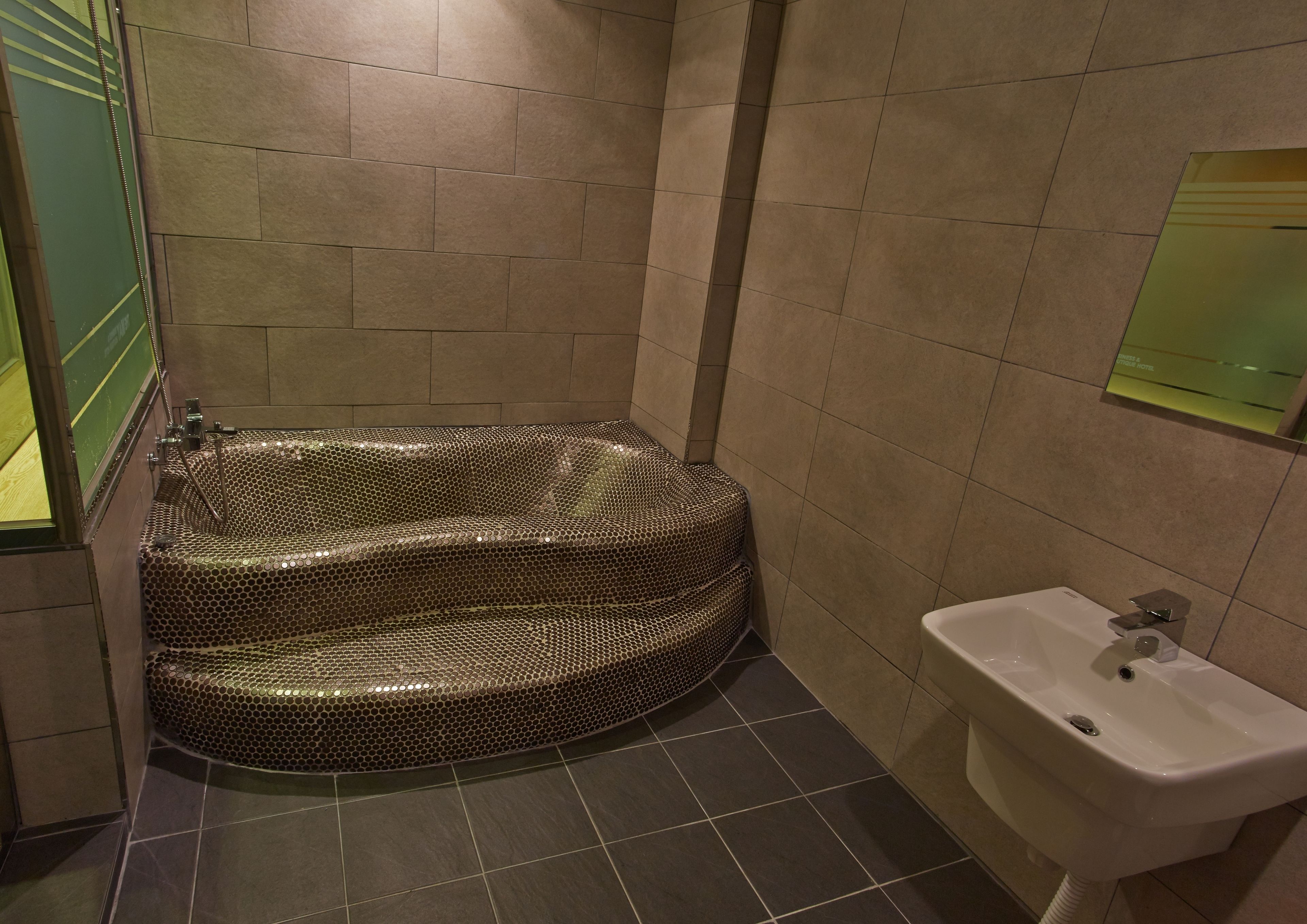 superior twin room | bathroom | designer toiletries, hair dryer, bathrobes, slippers