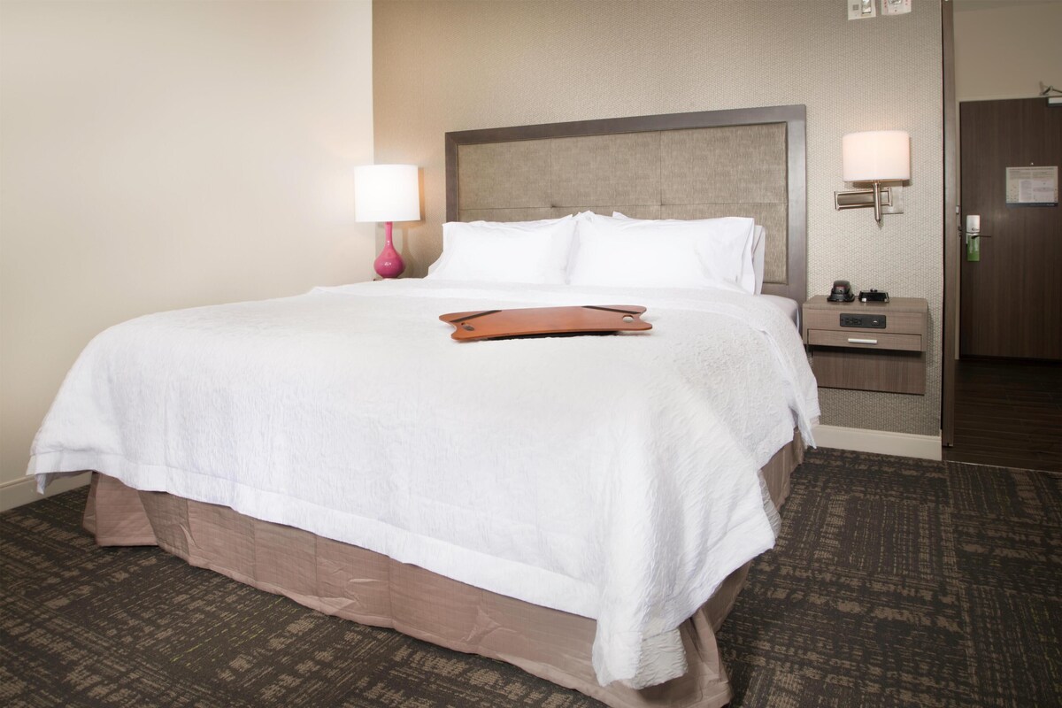 Room, 1 King Bed, Non Smoking, Refrigerator | Premium bedding, minibar, in-room safe, desk