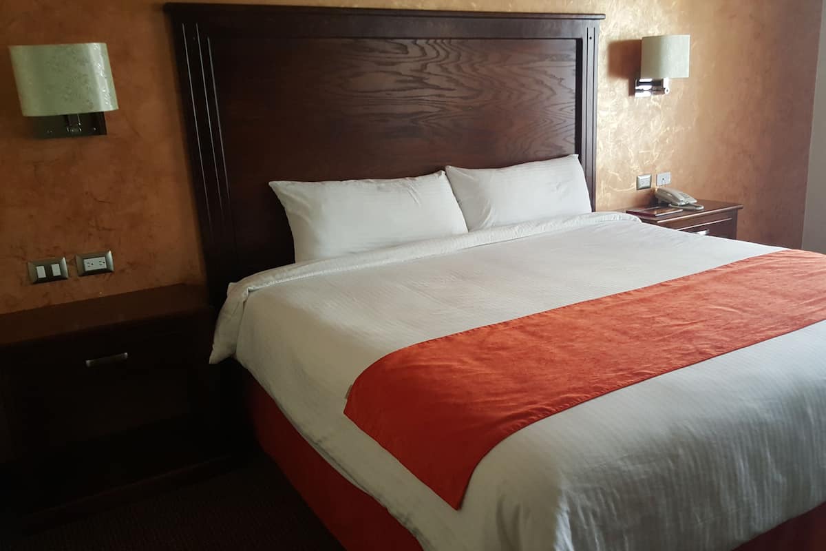 Habitación doble, 1 cama King size | Escritorio, tabla de planchar con plancha, wifi gratis y ropa de cama