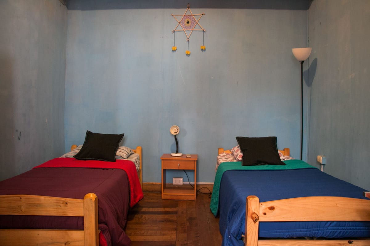 Standard Twin Room, 2 Single Beds, Shared Bathroom | Free WiFi, bed sheets