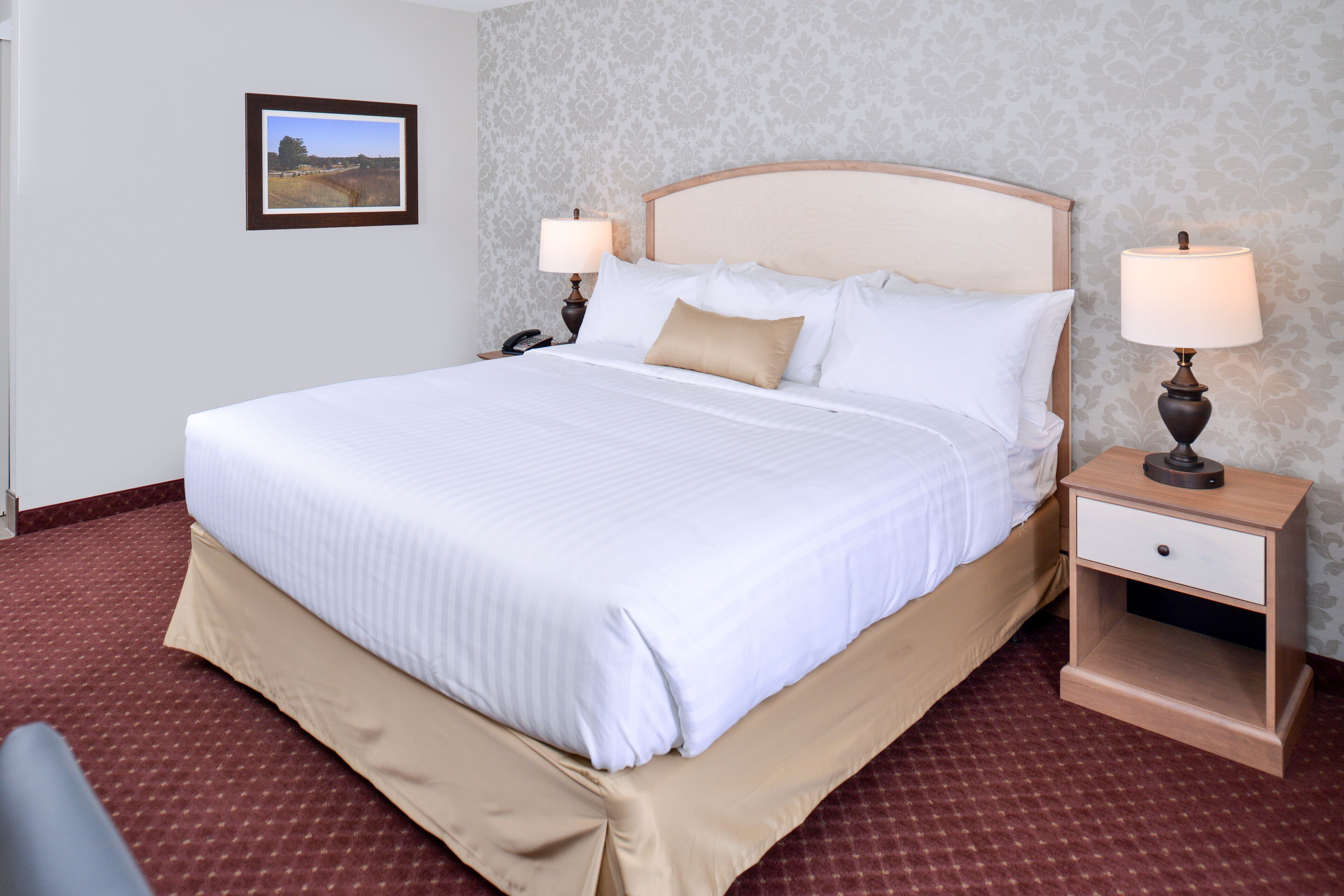 standard room, 1 king bed, accessible | in-room safe, desk, blackout curtains, iron/ironing board