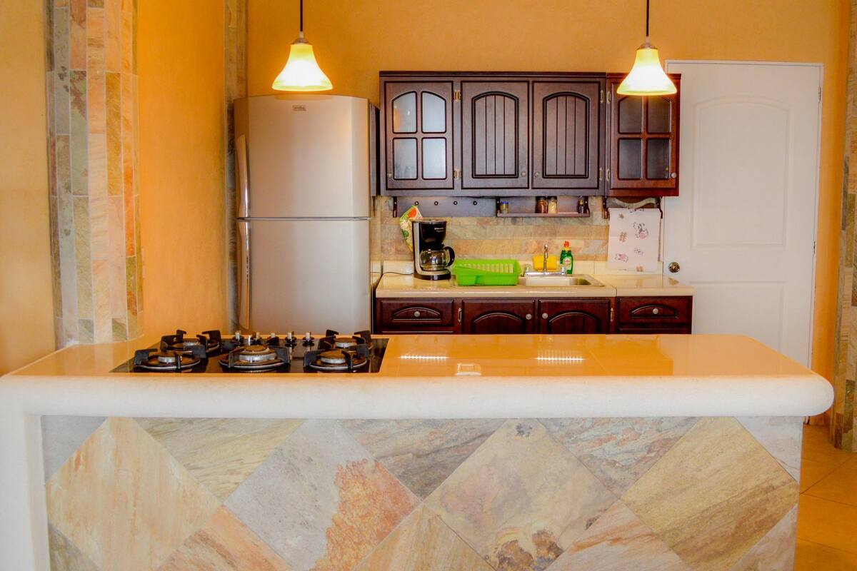 Deluxe Studio, 1 Bedroom, Hot Tub, Ocean View | Private kitchen
