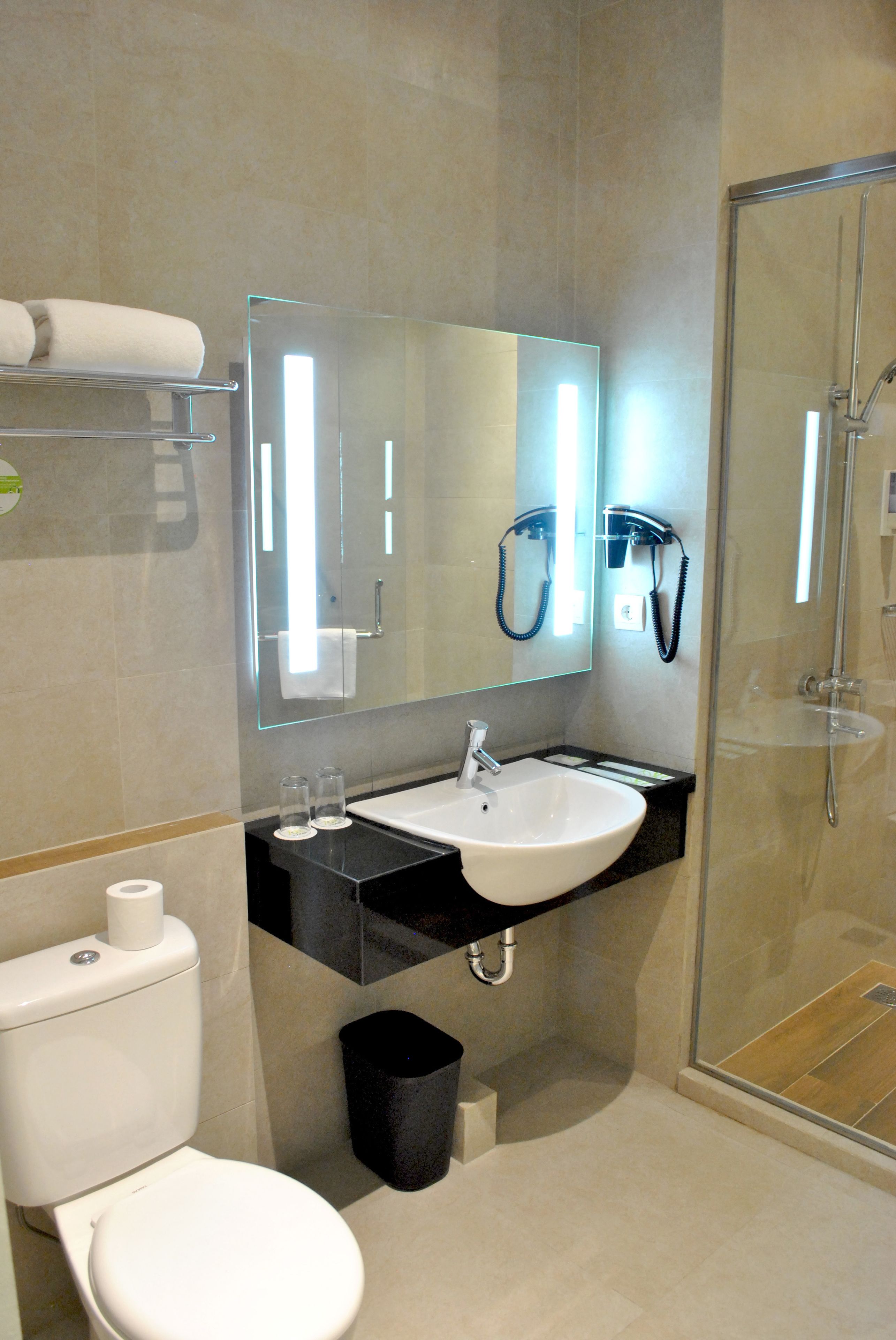 zest executive room | bathroom | shower, free toiletries, slippers, towels