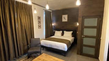 Departamento Grand, vista a la ciudad | 1 habitación, sábanas de algodón egipcio y ropa de cama de alta calidad