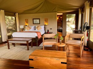 Premium bedding, pillowtop beds, in-room safe, desk - Ashnil Mara Camp (Maasai Mara)