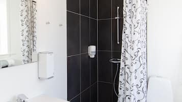 Double Room | Bathroom | Shower, free toiletries, towels, soap