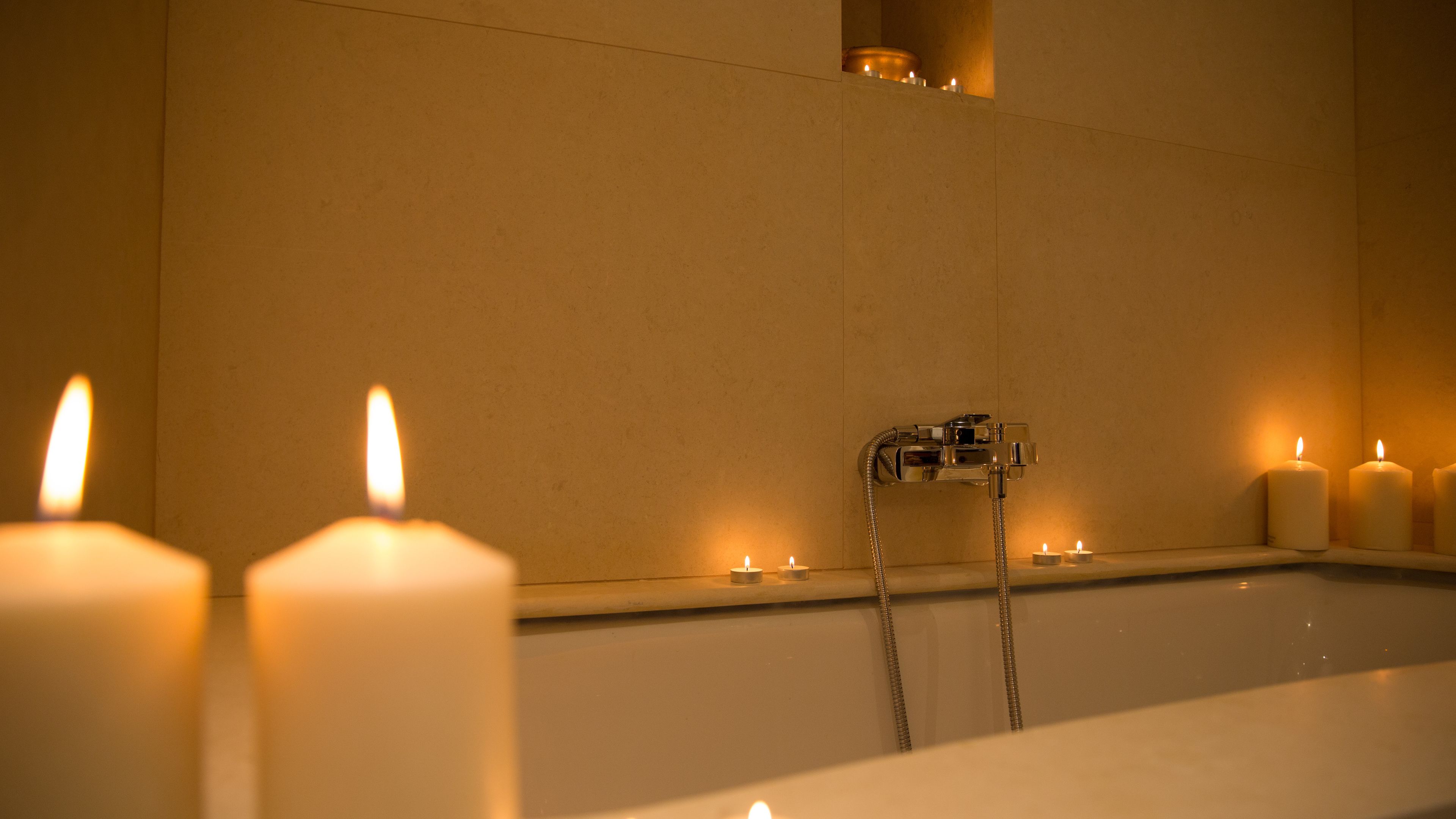 suite, sauna (vip - narcissus) | bathroom | hydromassage showerhead, designer toiletries, hair dryer, bathrobes
