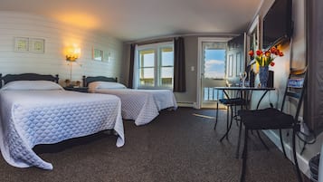 Standard Room, 2 Double Beds, Ocean Front | Iron/ironing board, free WiFi, bed sheets