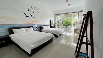 Desk, blackout drapes, free WiFi