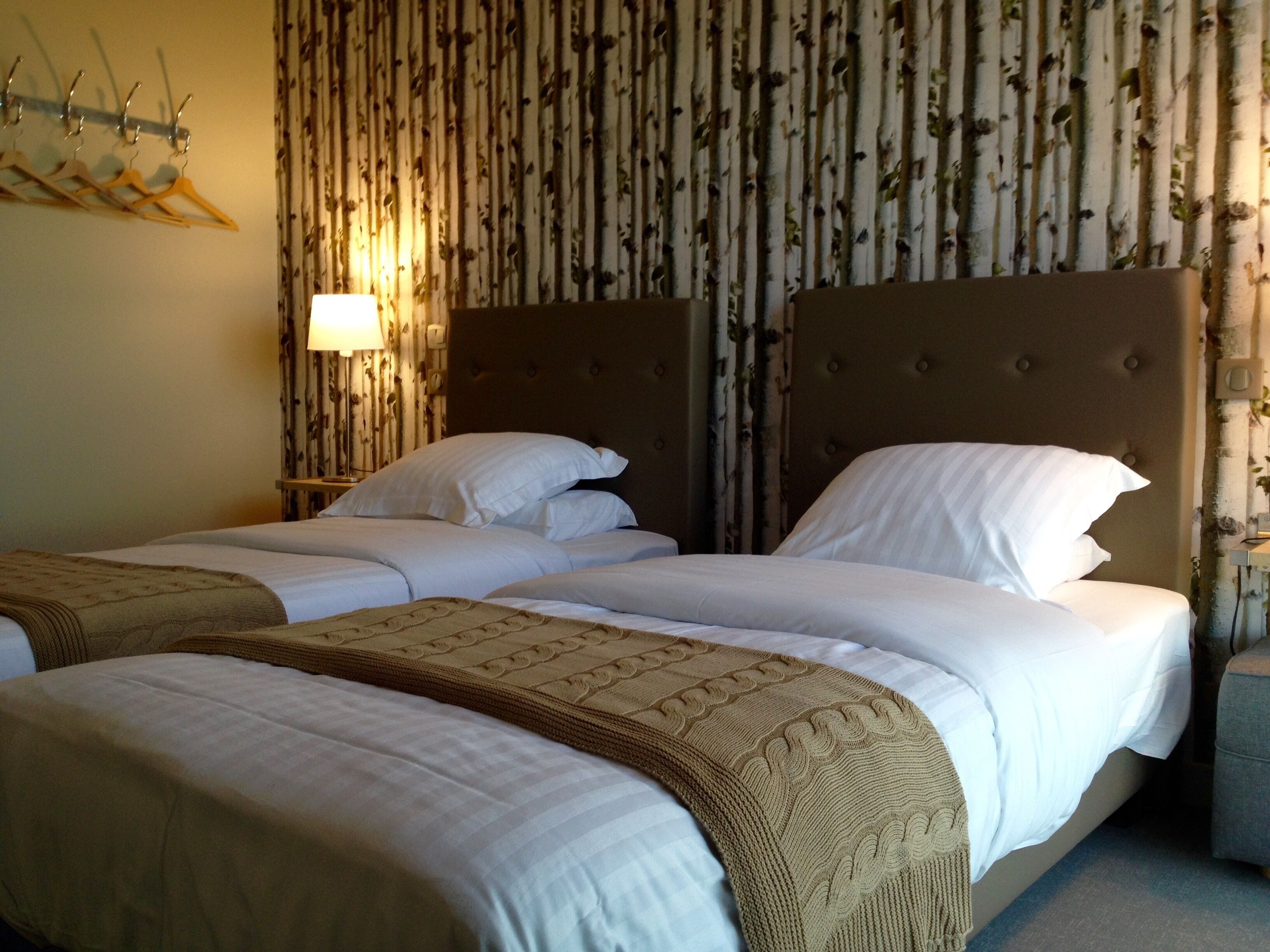 Værelse med 2 enkeltsenge - 2 enkeltsenge - eget badeværelse (Chambre)