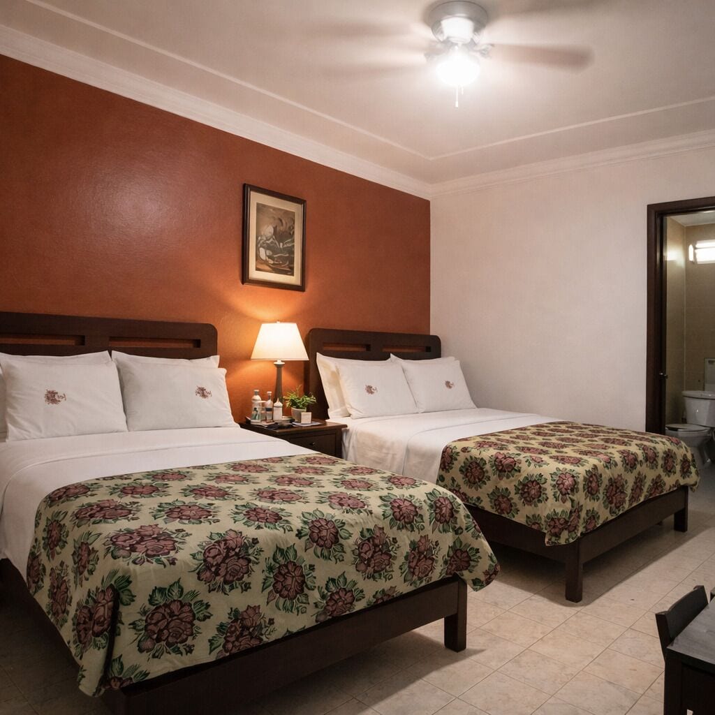 Ropa de cama de alta calidad, escritorio y wifi gratis 