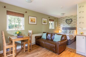 Classic Studio, Hot Tub | Living area | TV - Rocklands Lodges (Pickering)