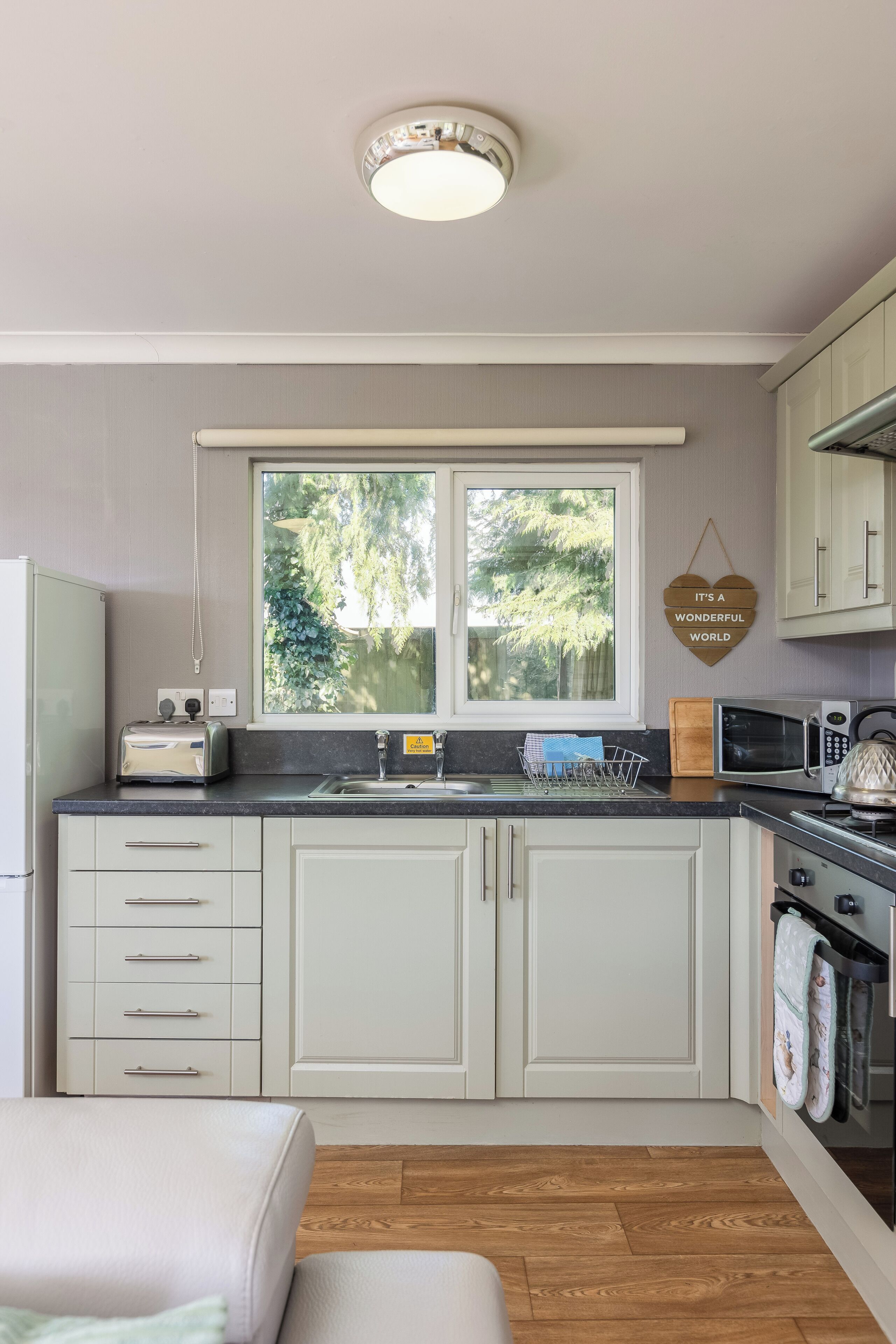 Superior Chalet, 2 Bedrooms | Private kitchen | Fridge, microwave, oven, stovetop