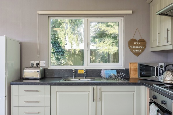 Superior Chalet, 2 Bedrooms | Private kitchen | Fridge, microwave, oven, stovetop