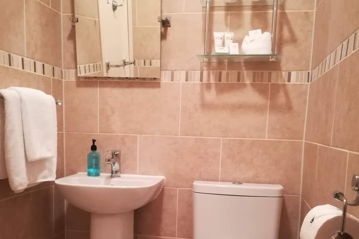 Standard-Doppel- oder -Zweibettzimmer, Meerblick | Dusche im Bad