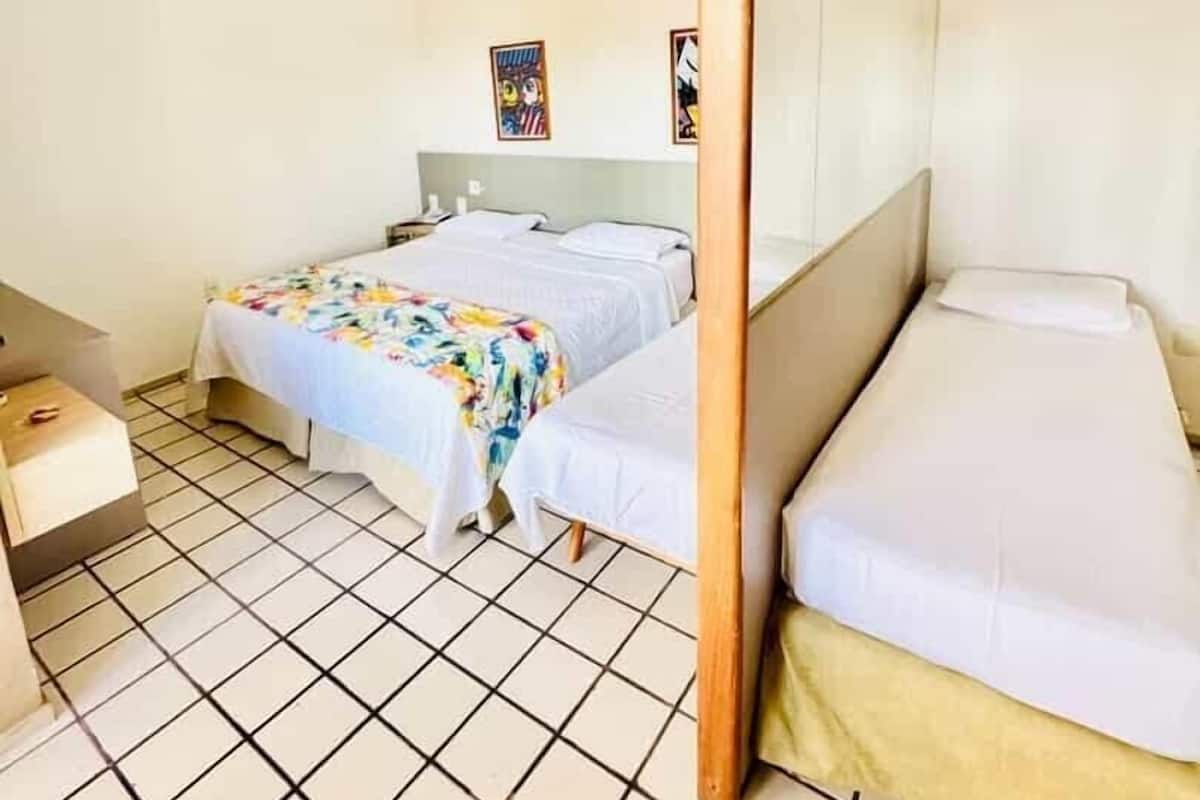 Minibar, desk, blackout drapes, free WiFi