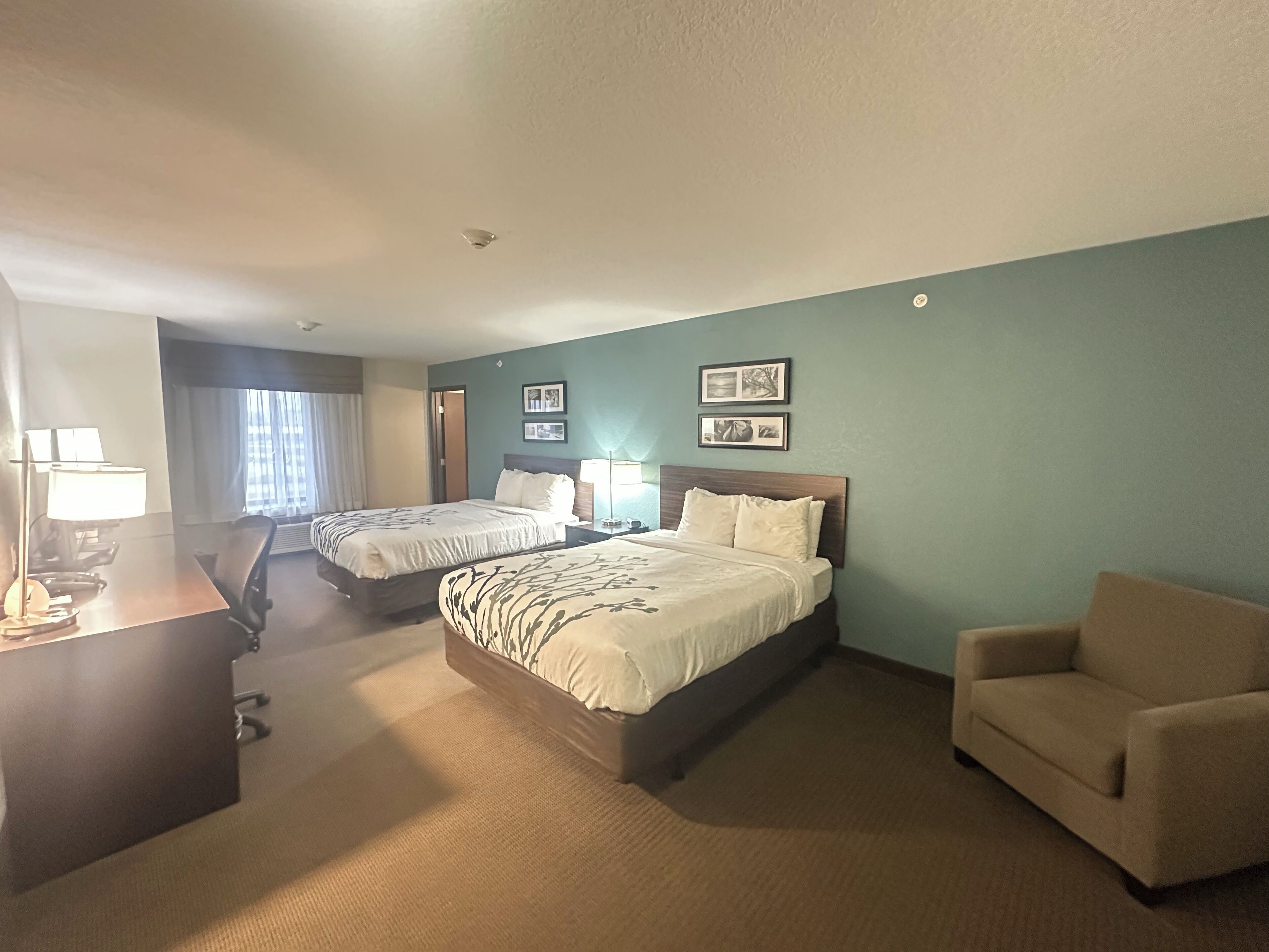 room, 2 queen beds, accessible, non smoking | desk, blackout curtains, iron/ironing board, free wifi