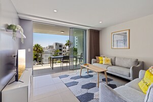 Two Bedroom Apartment | Laptop workspace, soundproofing, iron/ironing board, cribs/infant beds