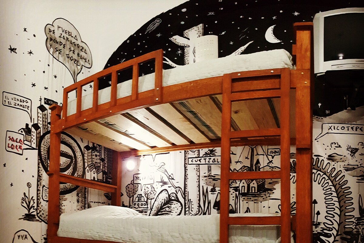Dortoir Partagé, dortoir mixte (Bed In)