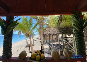 Breakfast area - Faofao Beach Fales (Saleapaga)