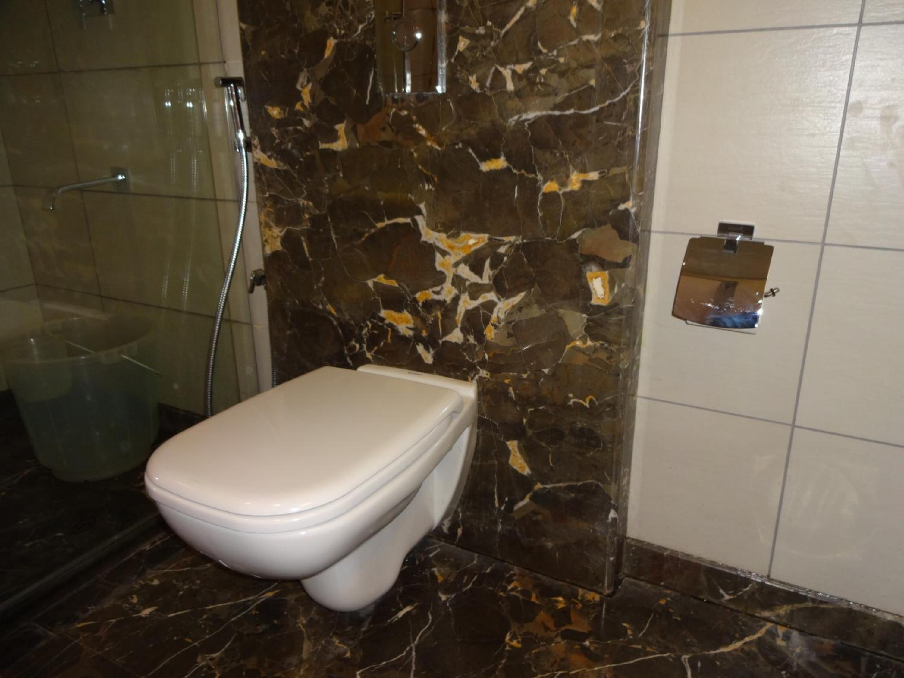 shower, rainfall showerhead, free toiletries, hair dryer