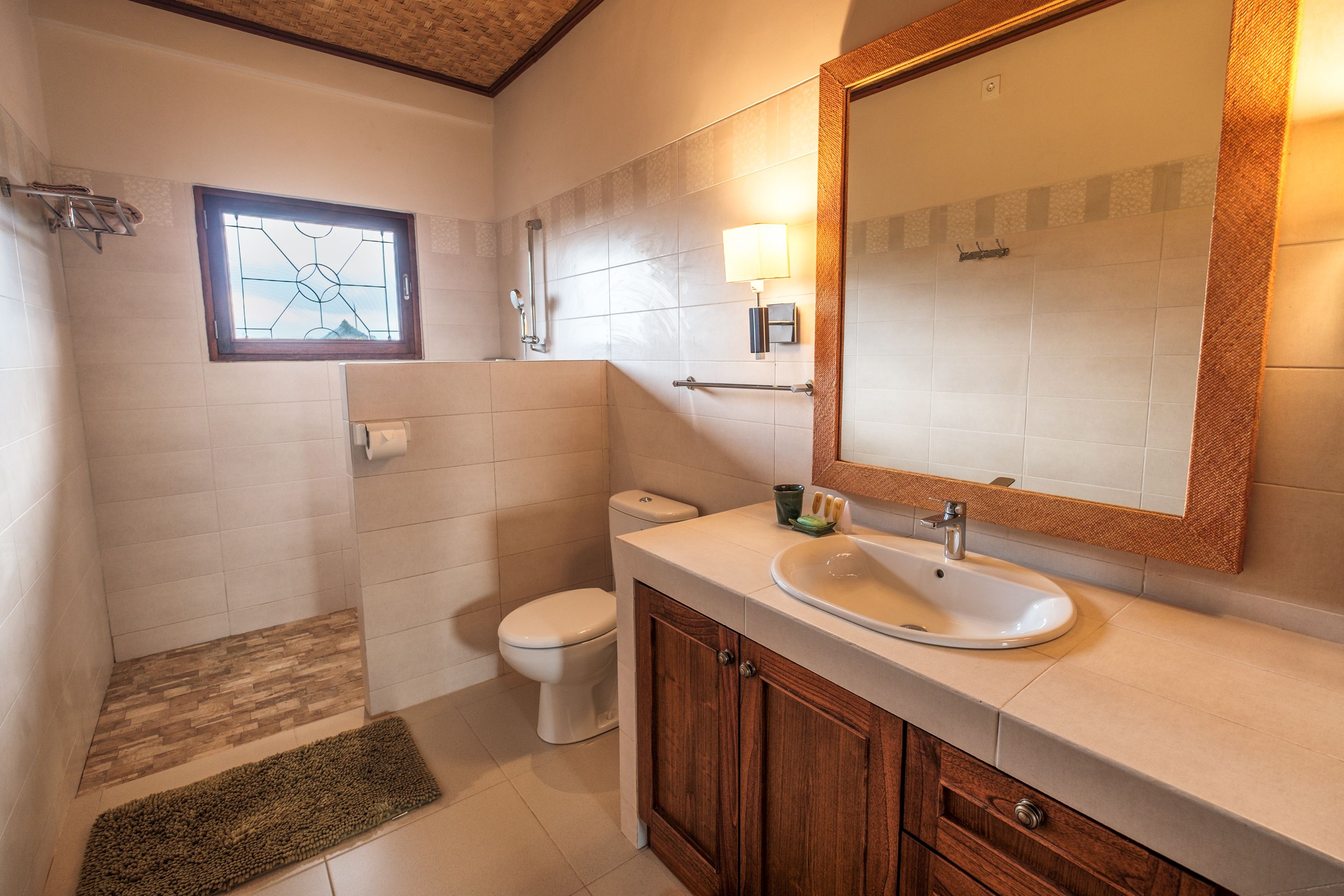 mango room, third floor | bathroom | shower, free toiletries, hair dryer, towels