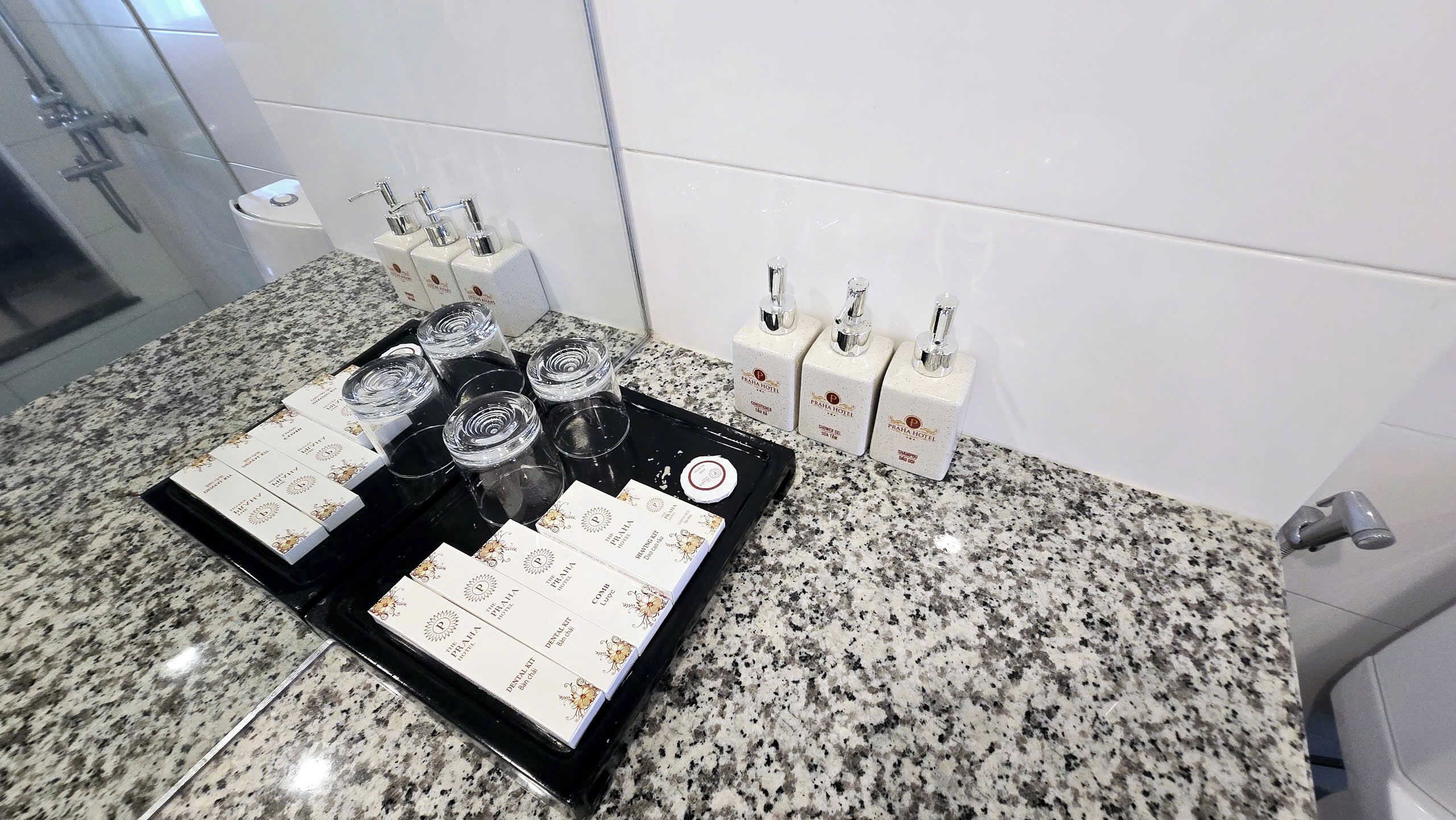 deluxe triple room | bathroom amenities | shower, rainfall showerhead, free toiletries, hair dryer