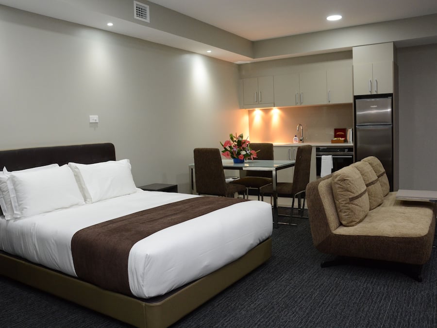 Premium bedding, desk, iron/ironing board, rollaway beds