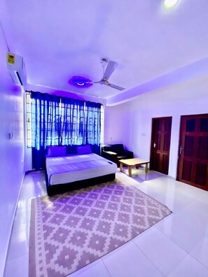 Desk, iron/ironing board, free WiFi, bed sheets