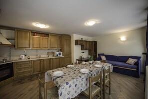 Apartment, 1 Schlafzimmer | Eigene Küche | Großer Kühlschrank, Mikrowelle, Ofen, Herdplatte