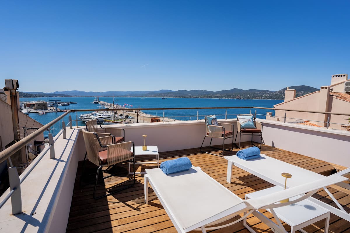 Maison Panoramique, terrasse, vue mer | Terrasse/Patio