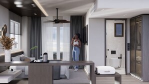 Kamar Double atau Twin Deluks | Brankas, kedap suara, setrika/meja setrika, dan Wi-Fi gratis