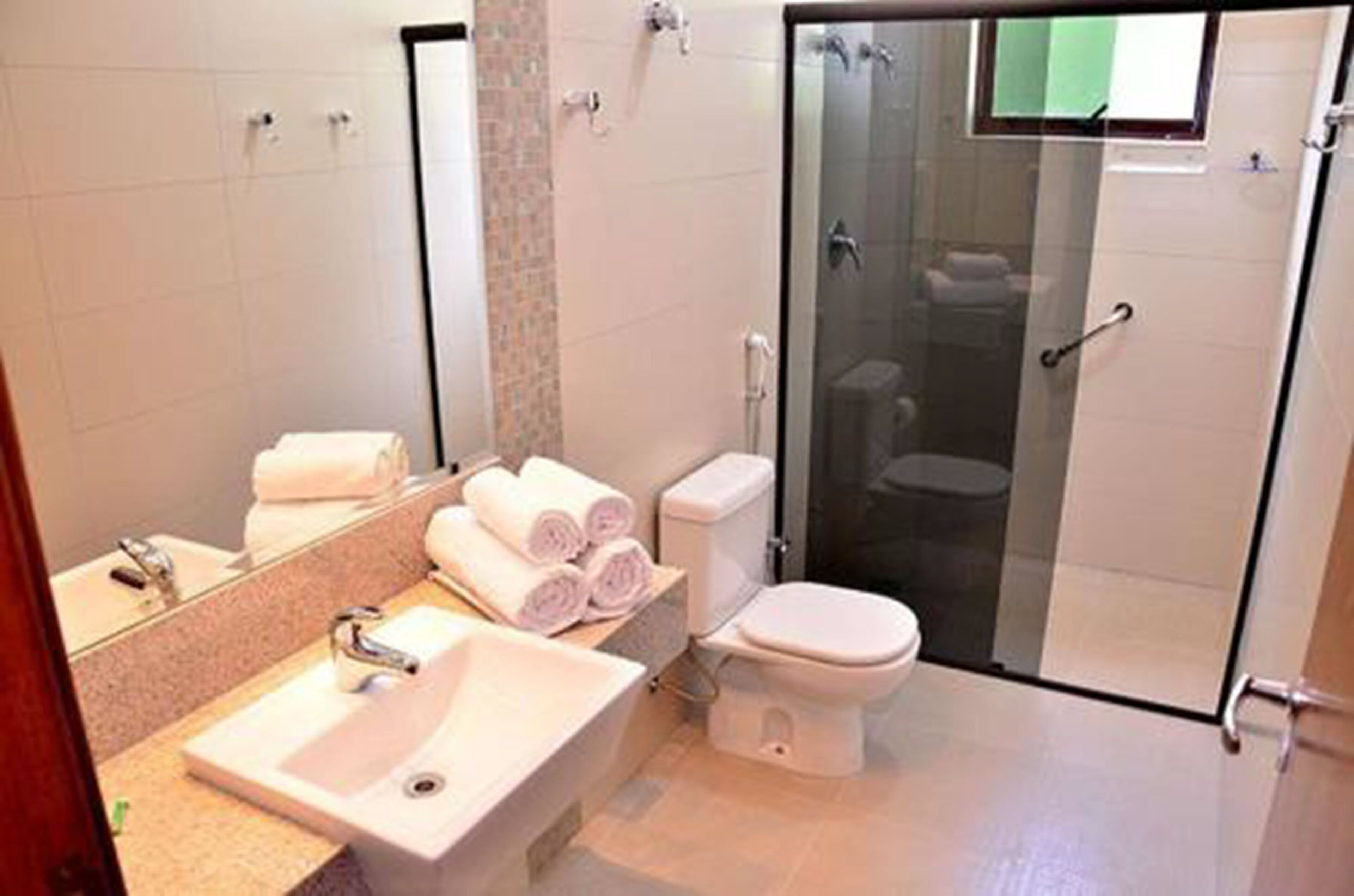 superior triple room (master) | bathroom | shower, towels