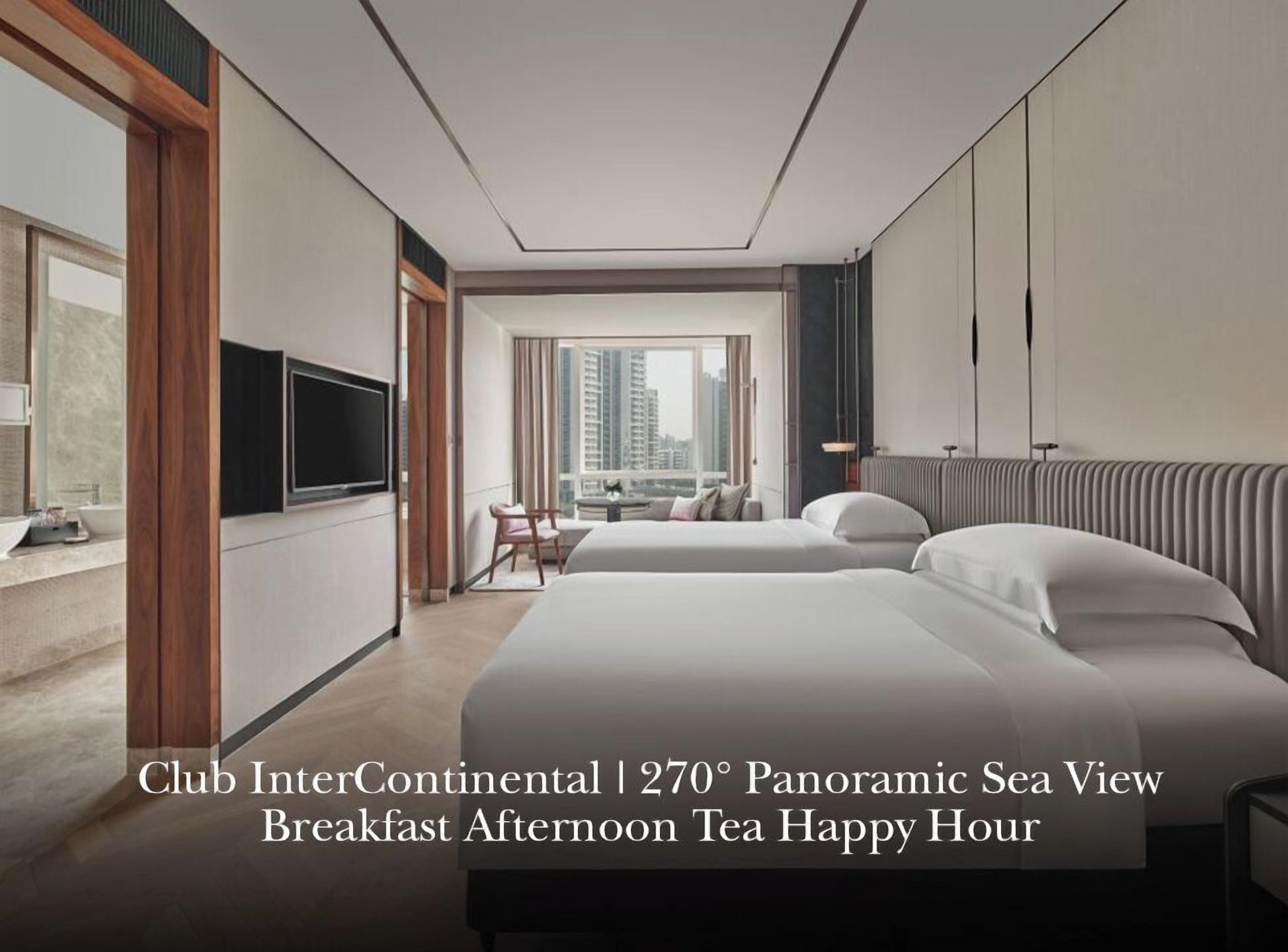2 Double Premium Lounge Access | Minibaari, tallelokero huoneessa, työpöytä, pimennysverhot