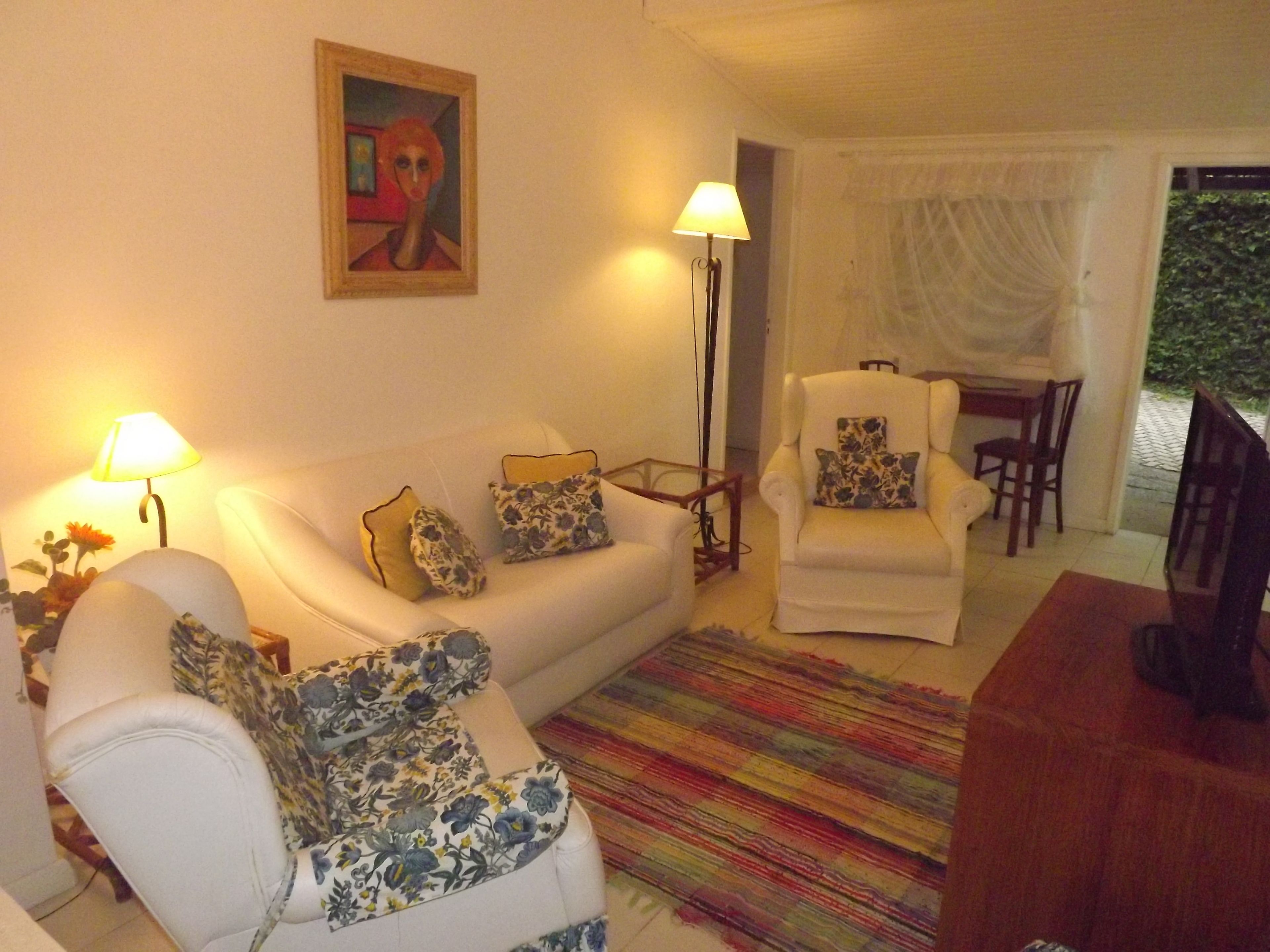family bungalow, 2 bedrooms | living area | 32-inch led tv with satellite channels, tv