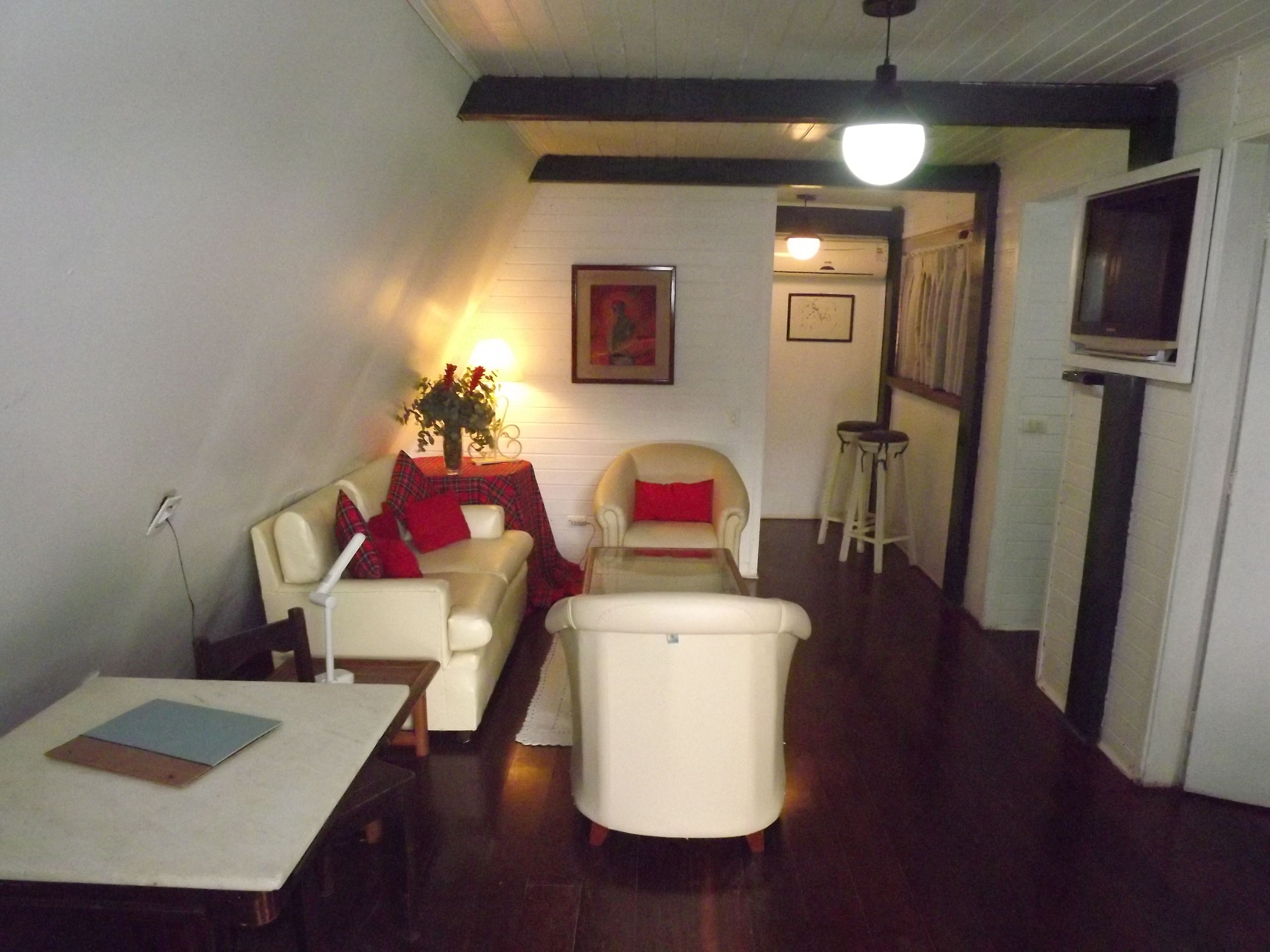 family bungalow, 3 bedrooms, garden view | living area | 32-inch led tv with satellite channels, tv