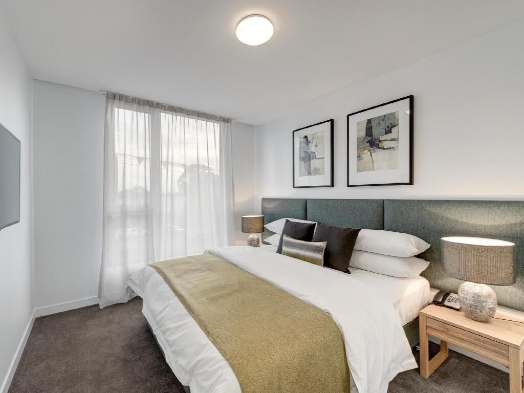 Premium bedding, pillow-top beds, desk, soundproofing