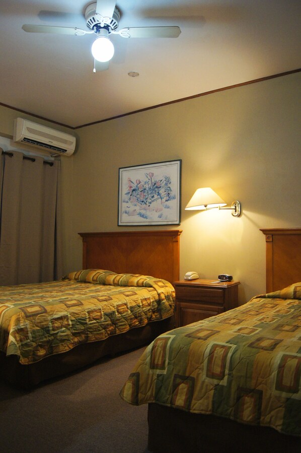 In-room safe, desk, iron/ironing board, free cribs/infant beds