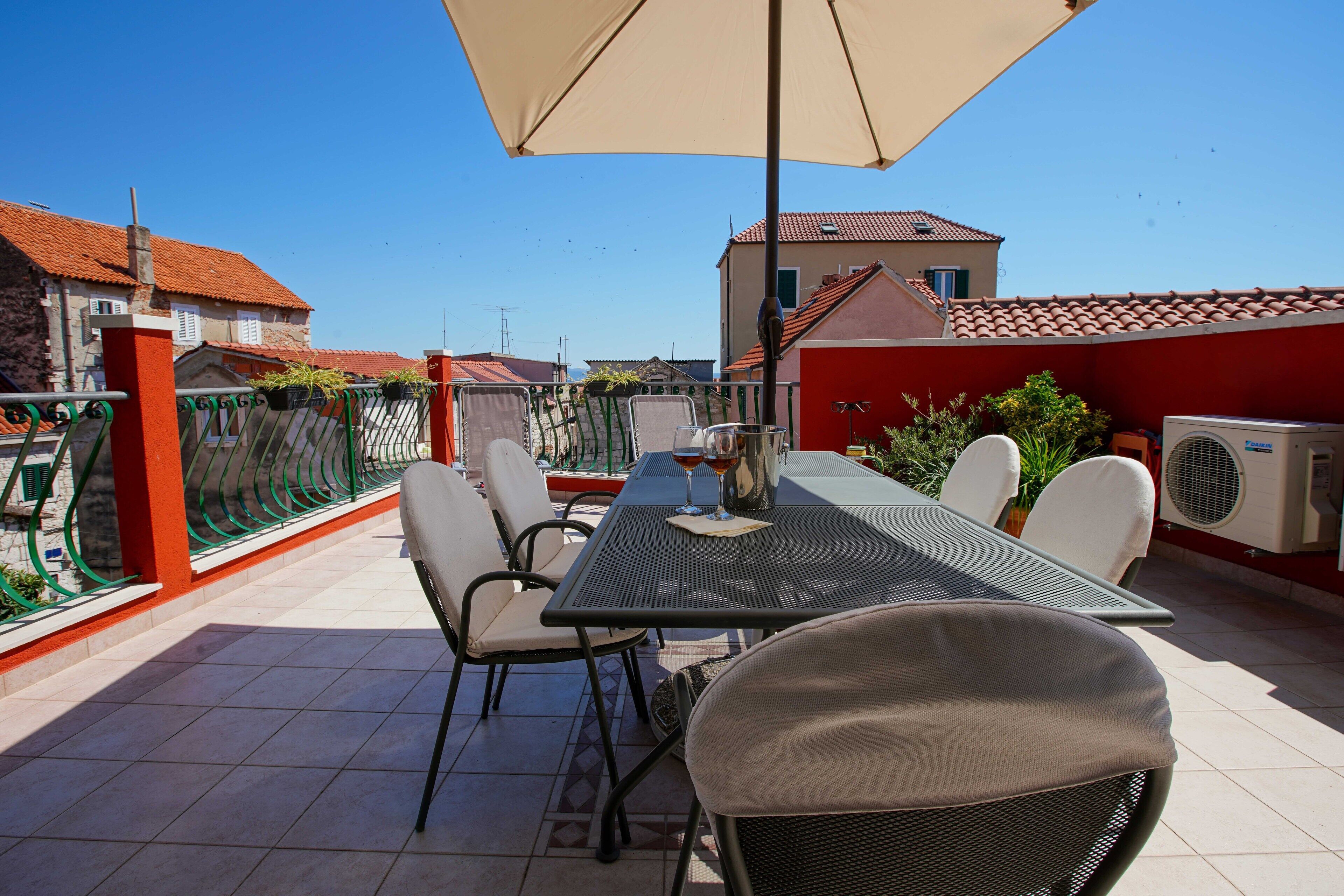 Comfort-Apartment, 2 Schlafzimmer, Terrasse | Terrasse/Patio